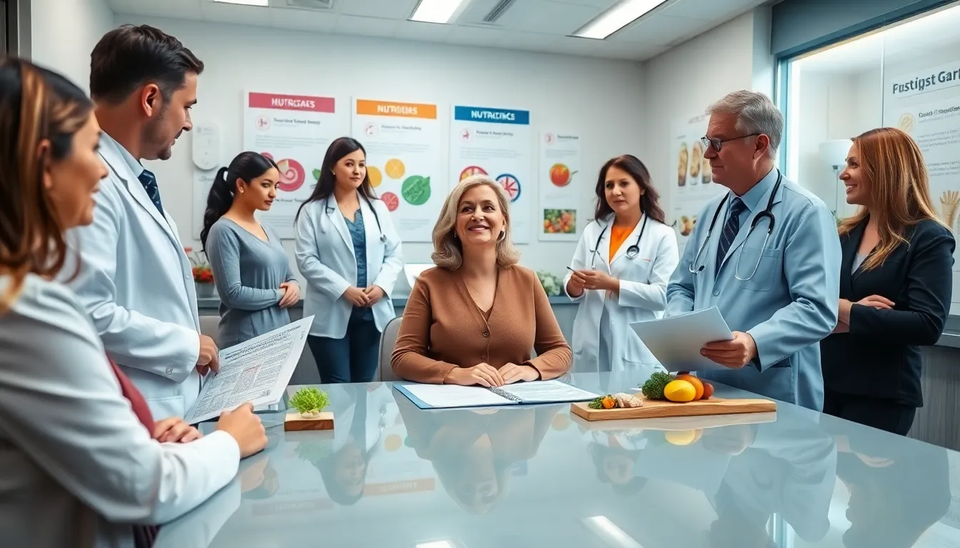 doctor consulting with a patient about gastric sleeve surgery.